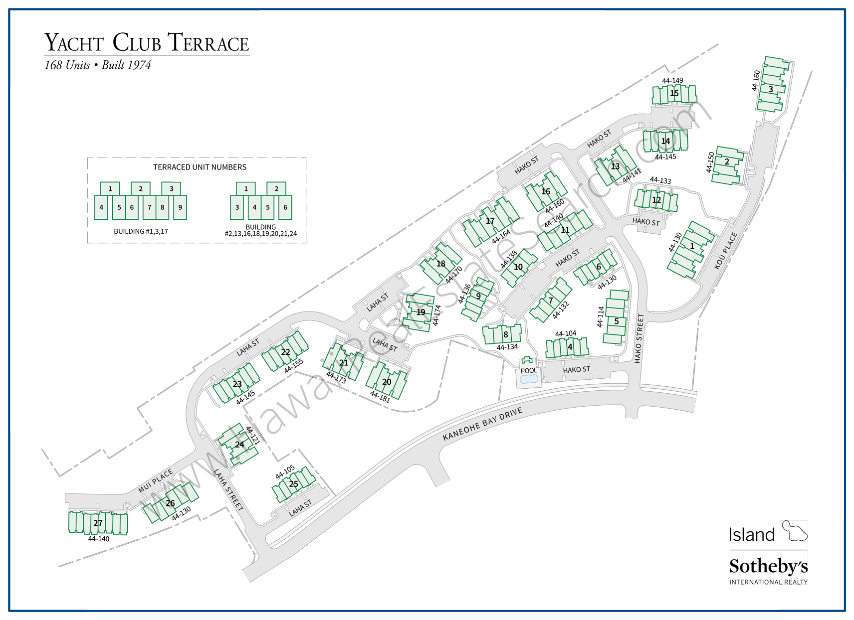 Yacht Club Terrace Map Detailed